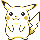 Pikachu, as sprited in Pokemon Yellow (Game Boy, 1998)