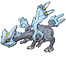 Kyurem, as sprited in Pokemon Black 2 (Nintendo DS, 2012)