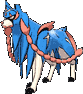 Zacian, as rendered in Pokemon Sword (Nintendo Switch, 2019)